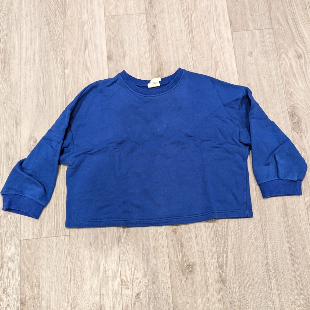 Beaton linen cropped cotton sweater